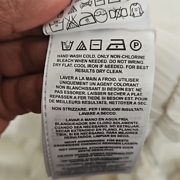 Marciano Women's Puff Sleeves With Elastic Waistband Size Small Off White - Picture 8 of 16